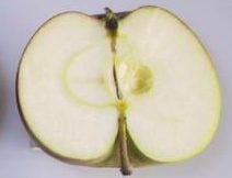 Lord Lambourne apple cut in half