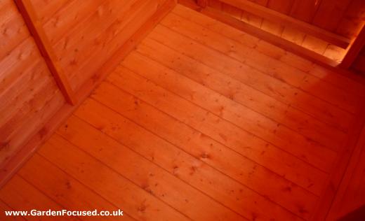 Tiger shed, solid timber flooring and roof