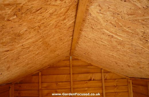 Walton Sheds roof interior and supporting joists